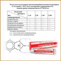 Антибактериальные и противогрибковые свойства мазевых форм Стелланина